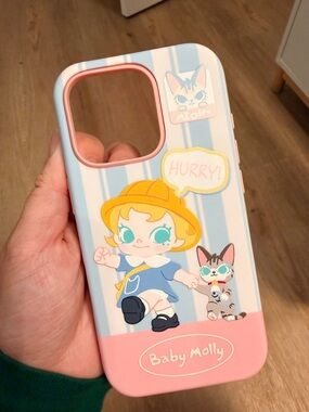 Baby Molly Pastel Cartoon Phone Case - Blue & Pink